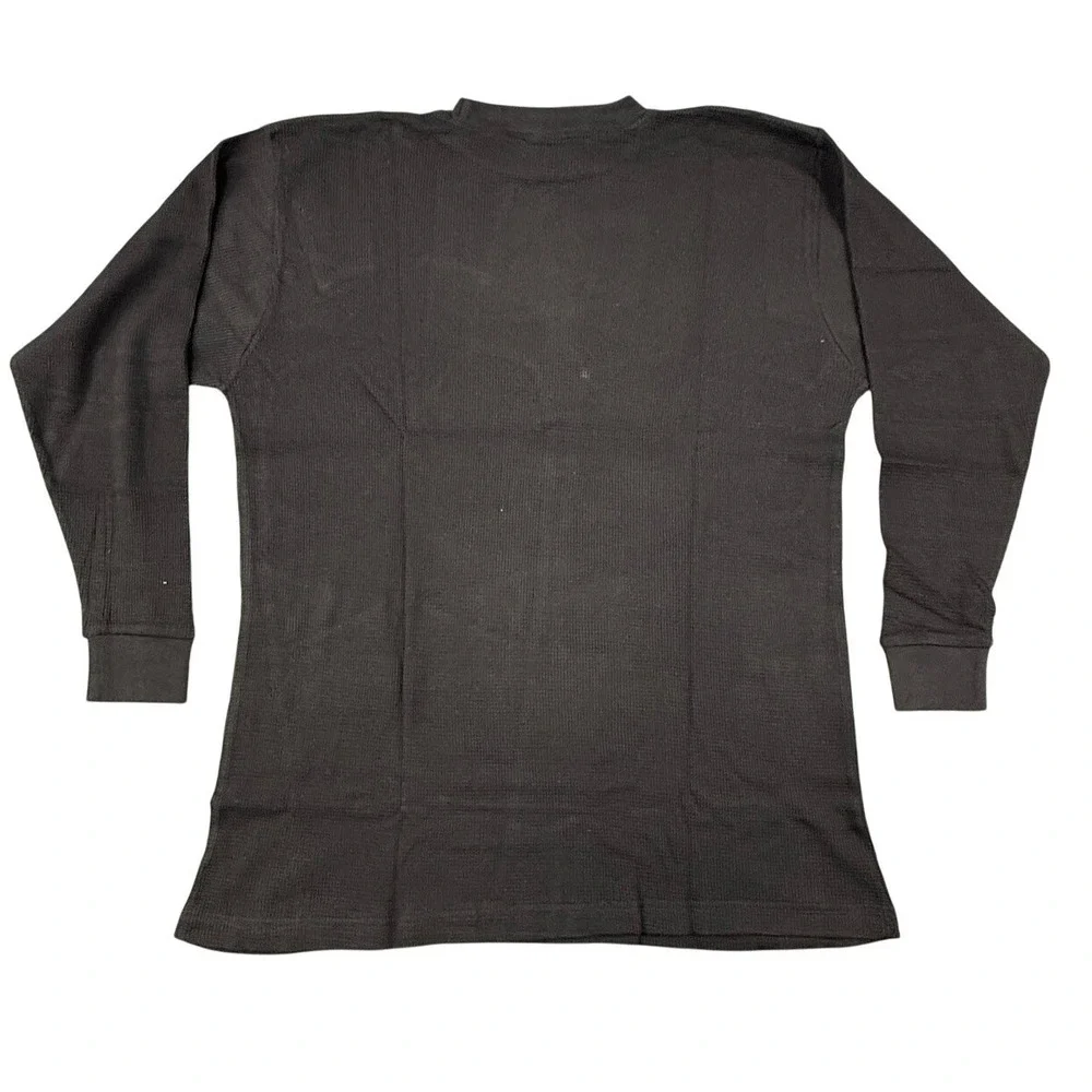 Vintage Jordan Craig Men's Black Thermal Long Sleeve‎ Crew Neck Shirt XXL NEW